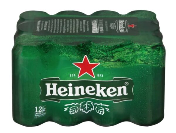 Heineken Premium Lager Beer Cans 12 x 440ml